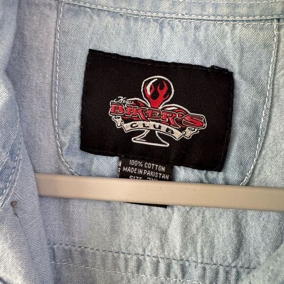 Sturgis 2013 Black Hills Rally Biker’s Club Sleeveless Denim Shirt Vest 3XL - Picture 4 of 7